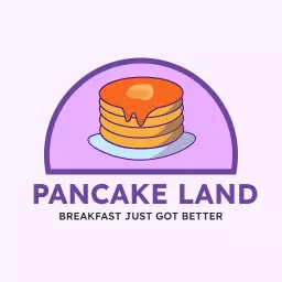 Delicious Pancake Stack with Sweet Syrup Inspired Cake Logo Template