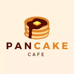 Delicious Pancake Stacks with Butter Highlighting Cake Logo Template