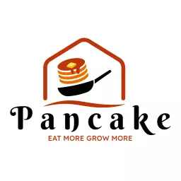 Delicious Stack of Pancakes Showcasing Bakery Cake Logo Template
