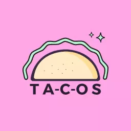 Delicious Tacos Design with Vibrant Pink Background Logo Template