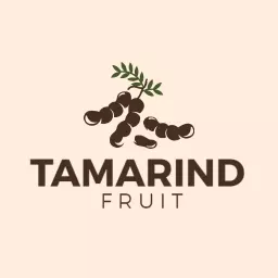 Delicious Tamarind Fruit with Rich Brown Elements Logo Template