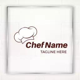 Delicious White Chef Hat Representing Quality Catering Logo Template