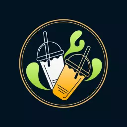Delicious Yellow and White Milkshake Featuring Refreshing Design Logo Template