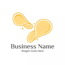 Delicious Yellow Chip Design Perfect for Snack Branding Logo Template