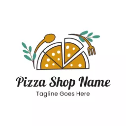 Deliciously Crafted Pizza with Fresh Ingredients Logo Template