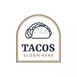 Deliciously Crafted Tacos with Fresh Ingredients Logo Template