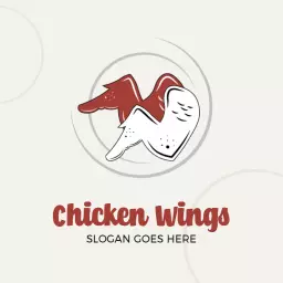 Deliciously Grilled Chicken Wings for Flavor Exquisite Eats Logo Template