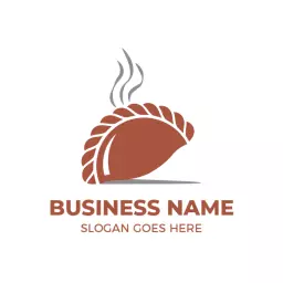 Delightful Brown Karipap Offering Freshly Baked Goodness Logo Template