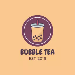 Delightful Bubble Tea Design Featuring Iconic Drink Logo Template