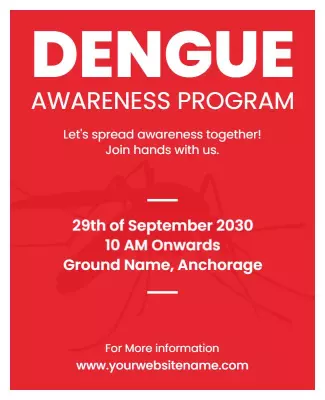 Dengue Awareness Program Event Flyer Template
