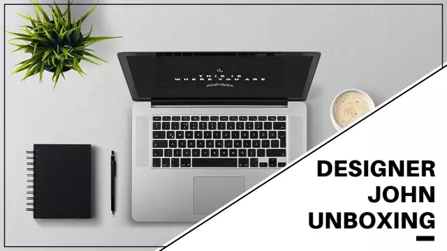 Designer Unboxing Tech Gadgets YouTube Thumbnail Template