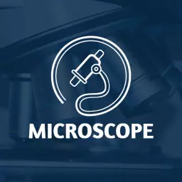 Detailed Close-Up of Microscope Design for Laboratory Use Logo Template