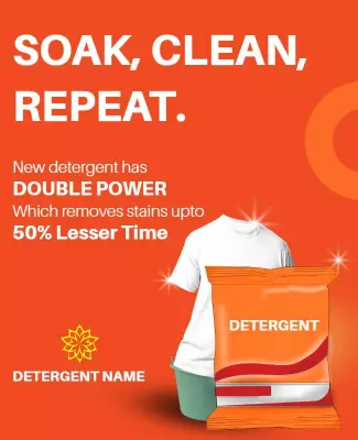 Detergent Promotion Product Flyer Template