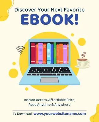 Digital Ebook Promotion Flyer Template