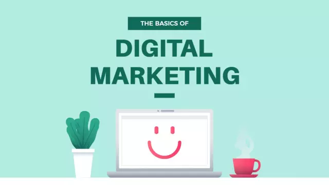 Digital Marketing Basics Guide Trending YouTube Thumbnail Template