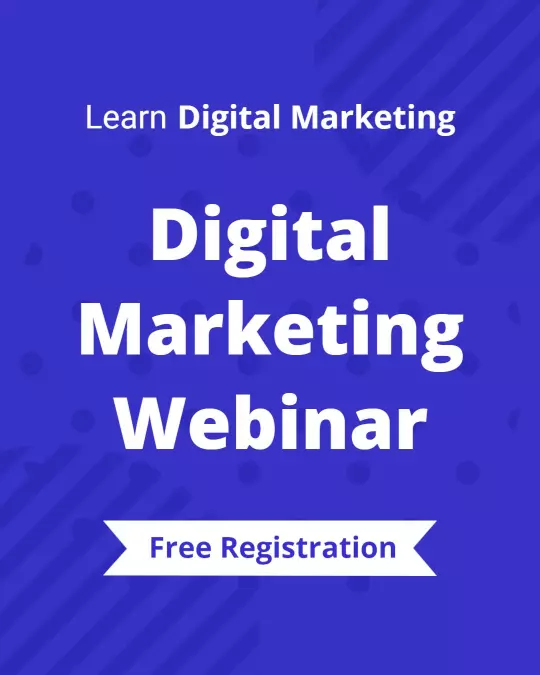 Digital Marketing Webinar Free Registration Flyer Template
