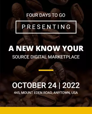 Digital Marketplace Launch Event Flyer Template