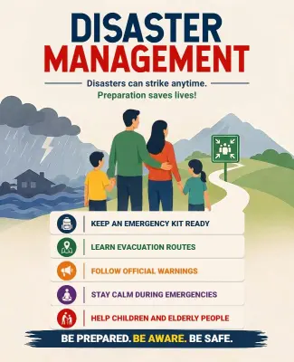 Disaster Management Preparedness Tips Poster Template