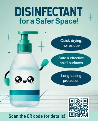 Disinfectant Product Promotion Flyer Template