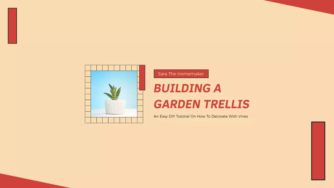 DIY Guide for Building a Garden Trellis YouTube Banner Template