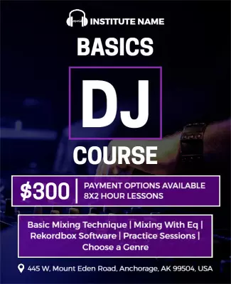 Dj Course Basics Flyer Template