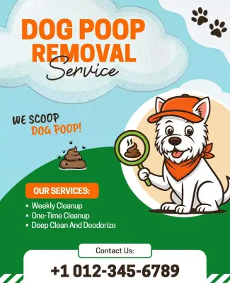 Dog Waste Removal Service Flyer Template