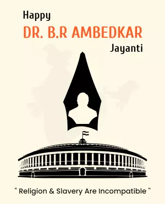 Dr Br Ambedkar Jayanti Celebration Flyer Template