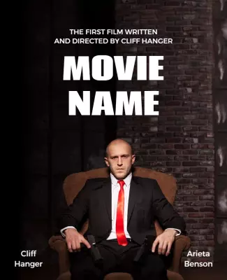 Dramatic Dark Mystery Film Premiere Poster Template
