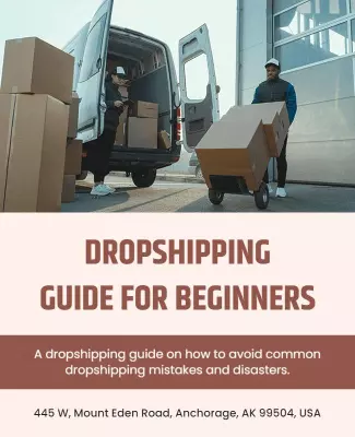 Dropshipping Guide for Beginners Flyer Template