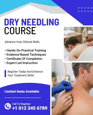 Dry Needling Course Flyer Template