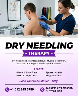 Dry Needling Therapy Flyer Template
