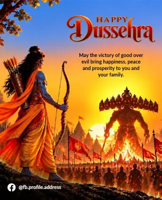 Dussehra Festival Greeting Flyer Template
