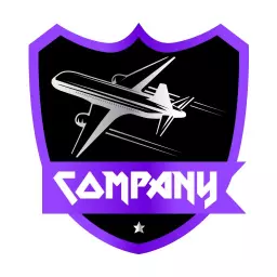 Dynamic Airplane Flight Design Representing Logistics Company Logo Template