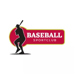 Dynamic Baseball Player Ready to Hit for Sportclub Logo Template