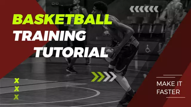 Dynamic Basketball Training Tutorial YouTube Thumbnail Template