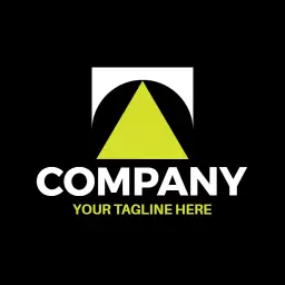 Dynamic Black and Green T Letter Design for Branding Logo Template