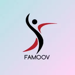 Dynamic Black and Red Fitness Movement Logo Template