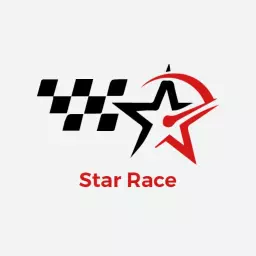 Dynamic Black and Red Racing Logo Featuring Star Elements Logo Template