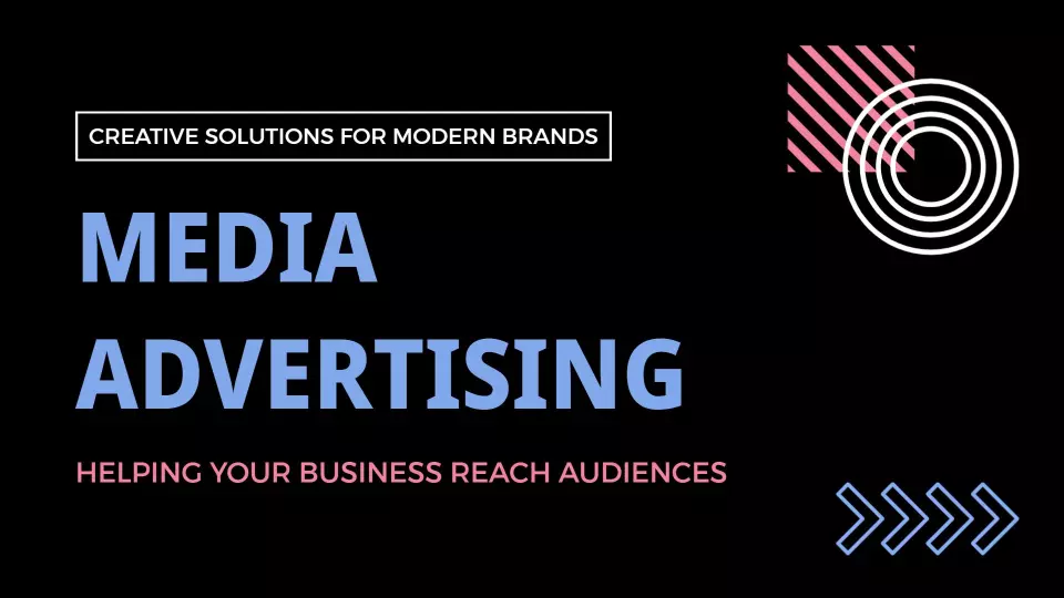 Dynamic Black Media Advertising Strategy Overview Presentation Template