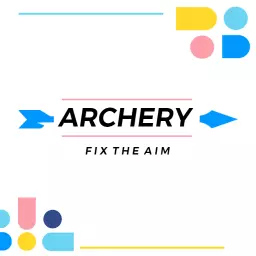 Dynamic Blue and Colorful Design for Archery Logo Template