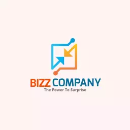 Dynamic Blue and Orange Modern Company Branding Logo Template