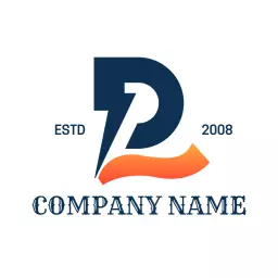 Dynamic Blue and Orange Printing Solutions for Your Business Logo Template