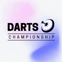 Dynamic Blue and Pink Darts Championship Winning Logo Template