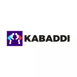 Dynamic Blue and Purple Kabaddi Action Showcase Logo Template