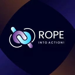 Dynamic Blue and Purple Rope Design Representing Action Logo Template