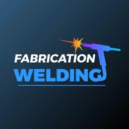 Dynamic Blue and Purple Welding Tools Highlighting Fabrication Logo Template