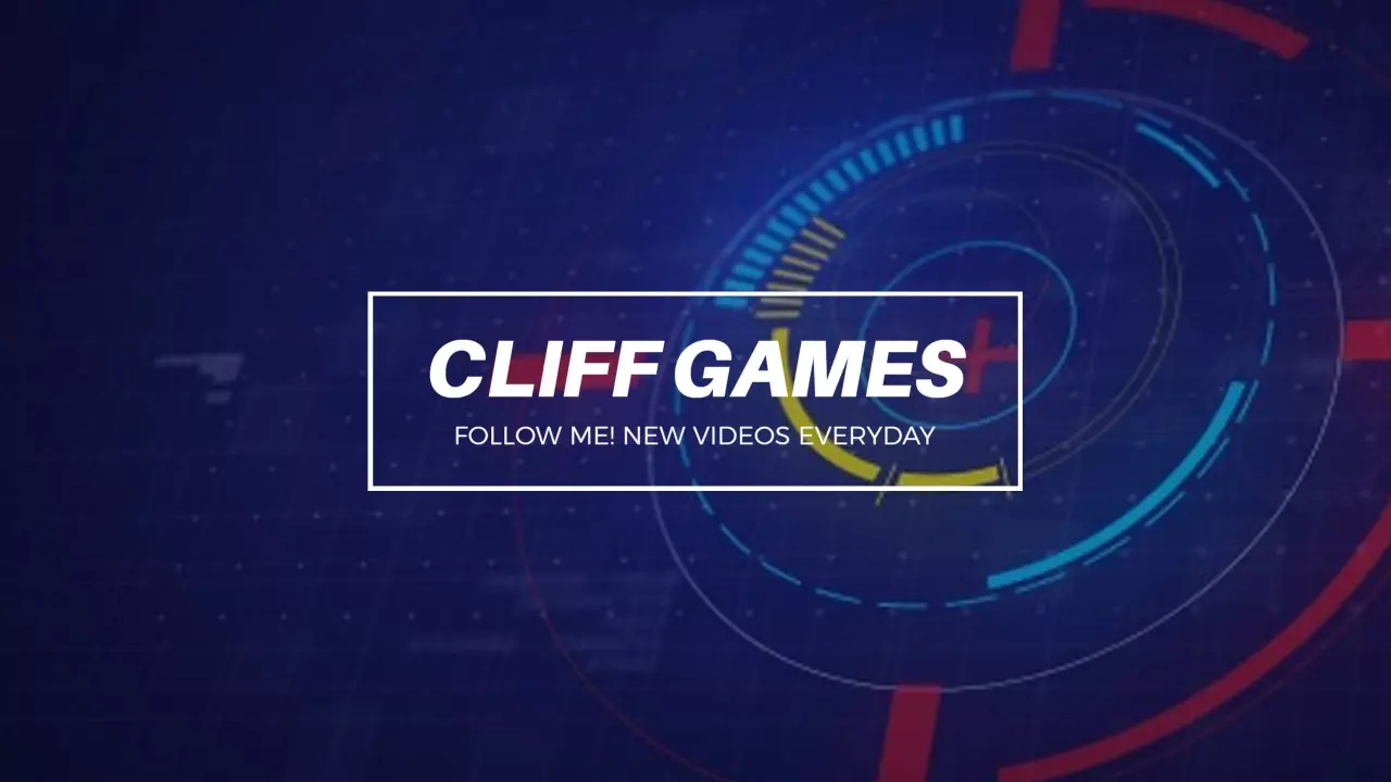 Dynamic Blue and Red Gaming Graphics Channel Banner Template