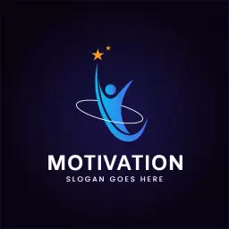Dynamic Blue and Yellow Design for Motivation Logo Template