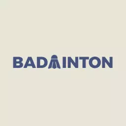 Dynamic Blue Badminton Design Emphasizing Sport Spirit Logo Template