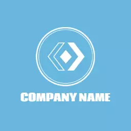 Dynamic Blue Design Showcasing Modern Website Logo Template